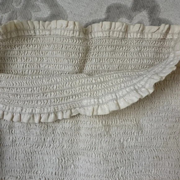 Whimsy + Row Textured Cream Tube Top (hemp/organic fabric) size -XS - Picture 9 of 10